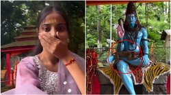 भगवान शिव की गोद में आराम फरमाता दिखा बंदर, वीडियो बनाने वाली लड़की का रिएक्शन इंटरनेट पर वायरल