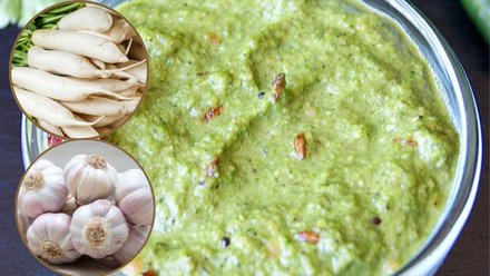 मूली-लहसुन की तीखी चटनी, रोटी से लेकर पराठे तक सबके साथ मिलेगा परफेक्ट स्वाद | mooli lehsun chutney recipe in Hindi Spicy radish garlic chutney | Jansatta