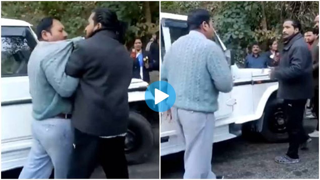 Viral Video, Nainital Video viral, Trending Video, CJM Court Vehicle, Officer Fight, Viral Video, Nainital Video viral, Trending Video, CJM Court Vehicle, Officer Fight,