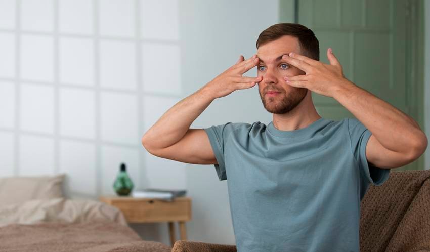 Yoga breathing techniques for mental peace