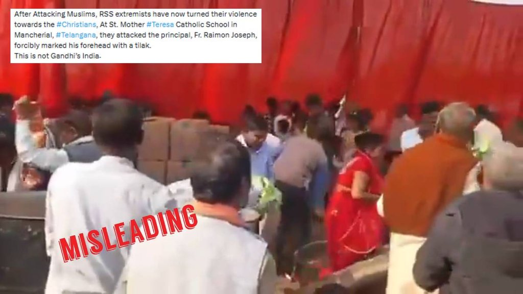 Unrelated video shared with misleading claim Unrelated video shared with misleading claim