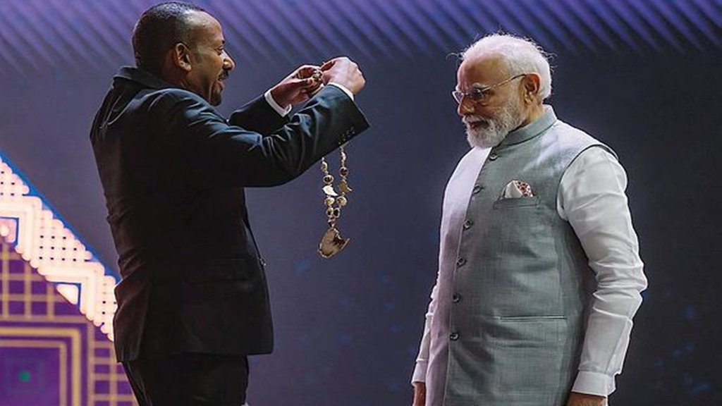 Great Honour Nishan of Ethiopia Prime Minister Narendra Modi