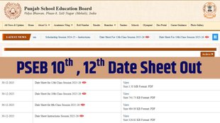 PSEB 10th 12th Board Exam 2026, Date Sheet, Board Exam Full Schedule, pseb.ac.in