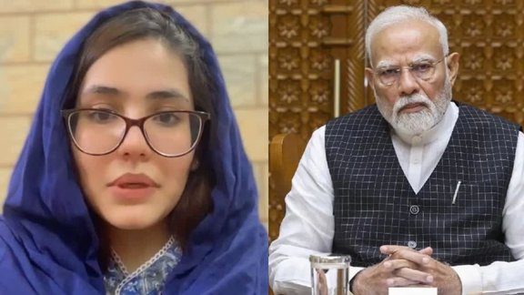 Pakistani woman, nikita nagdev, pm modi