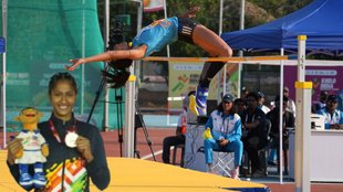 KIUG 2025, Pooja High Jump, Pooja Gold Medal, Khelo India University Games 2025