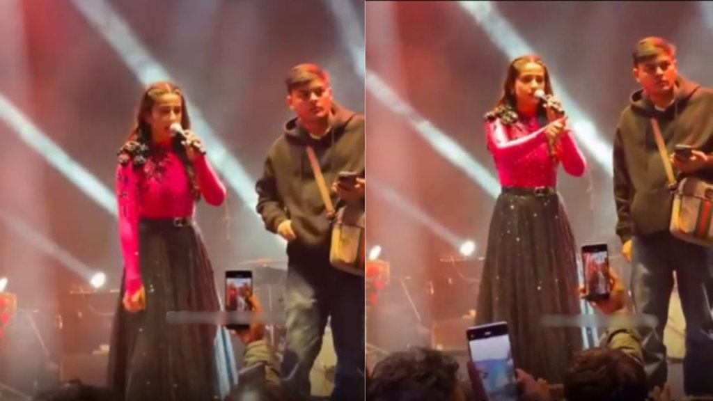 Haryanvi Queen Pranjal Dahiya loses cool at live show yells at audience member