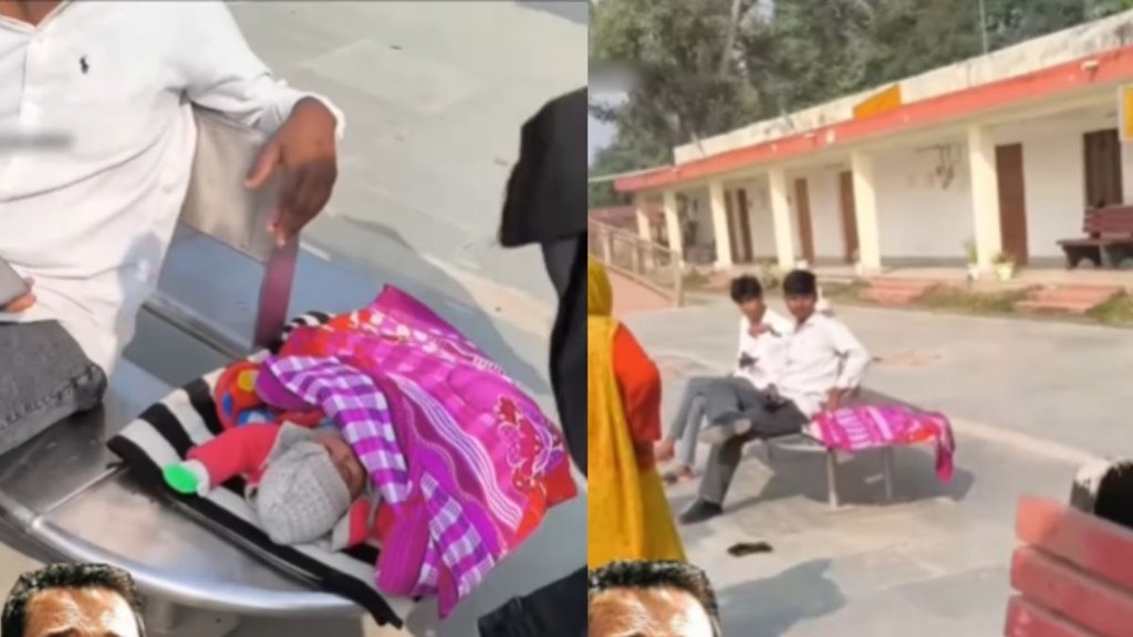 Newborn Left Alone at Railway Station Viral Video Breaks Hearts Online.