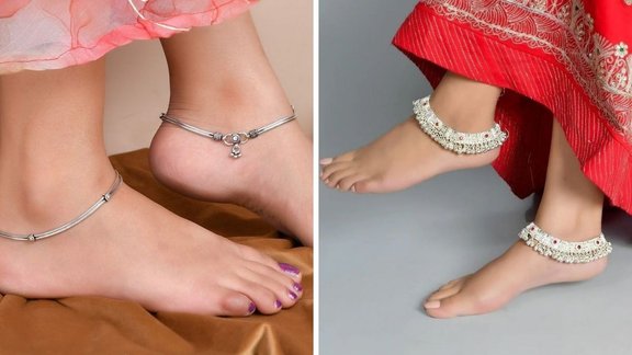 Silver Anklet , Clean Silver Anklet