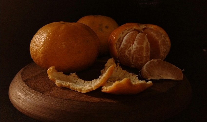 South Indian orange peel dish