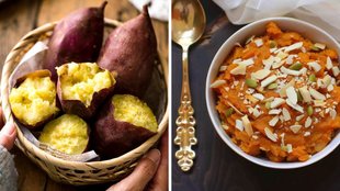 Sweet Potato Halwa, Sweet Potato Halwa Recipe, sweet potato halwa recipe in hindi