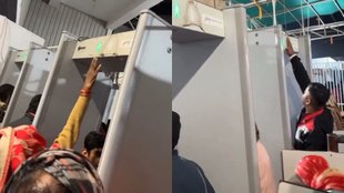 Devotees Mistake Temple Metal Detector for Attendance Machine, Video Goes Viral