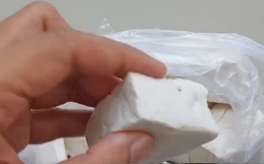 preparation for cooking crispy fried tofu