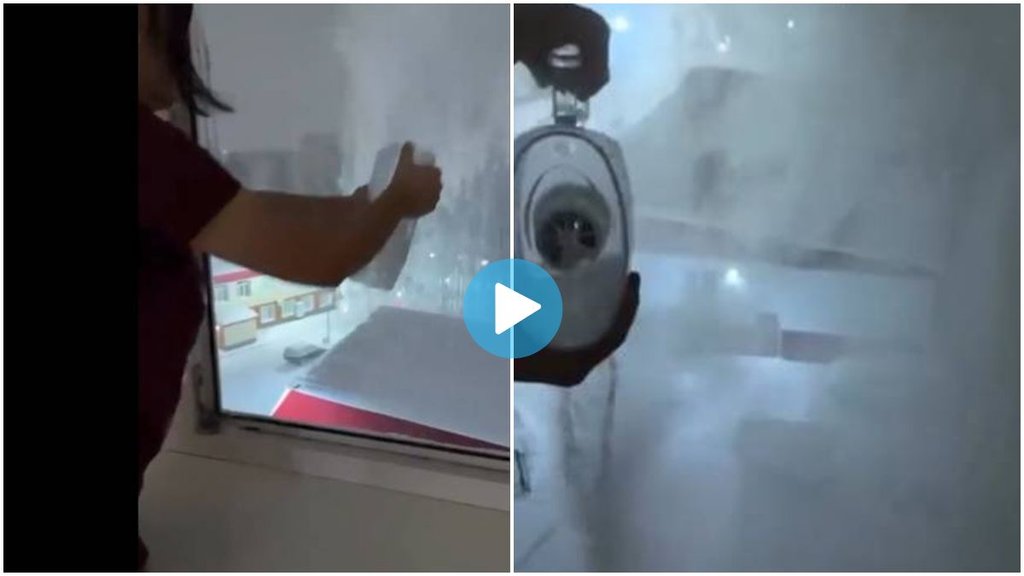 Water Freeze, Viral video, video viral, Russia viral video, minus 60 degree Water Freeze, Viral video, video viral, Russia viral video, minus 60 degree