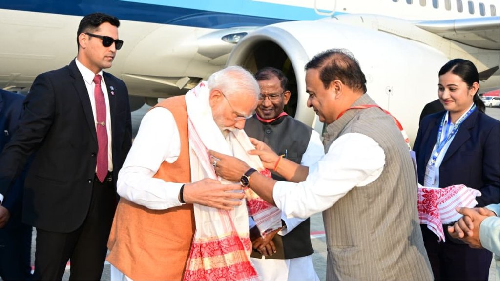 pm modi, pm modi assam visit