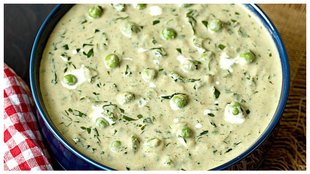 creamy methi matar malai, methi matar malai recipe, matar malai recipe dhaba style