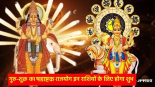 Guru shukra shadashtak yog 2025, गुरु और शुक्र का षडाष्टक योग, गुरु-शुक्र षडाष्टक योग किन राशियों के लिए शुभ, shukra transit 2025, shukra in dhanu 2025, guru gochar 2025 in mithun, guru shukra auspicious yog, शुक्र गोचर 2025 धनु में, गुरु गोचर 2025, गुरु-शुक्र षडाष्टक योग,