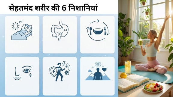 6 signs of a healthy body,How to know if you are healthy Testing,Physical fitness signs at home, Internal health indicators,