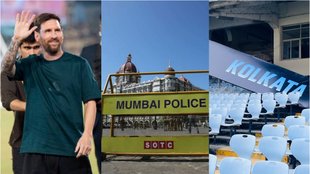 Lionel Messi, Lionel Messi Mumbai Tour, Lionel Messi Mumbai, Lione Messi GOAT India Tour, Lionel Messi Tour Live Streaming Updates, Lionel Messi Mumbai Celebrity Match, Mumbai Police, Lionel Messi Updates Mumbai Tour, Lione Messi Mumbai Tour Schedule, Lionel Messi Kolkata Even Ruckus