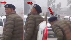 VIDEO: बाल-बाल बचे DSP साहब! सीएम नीतीश के काफिले की गाड़ी ने मार दी जोरदार टक्कर