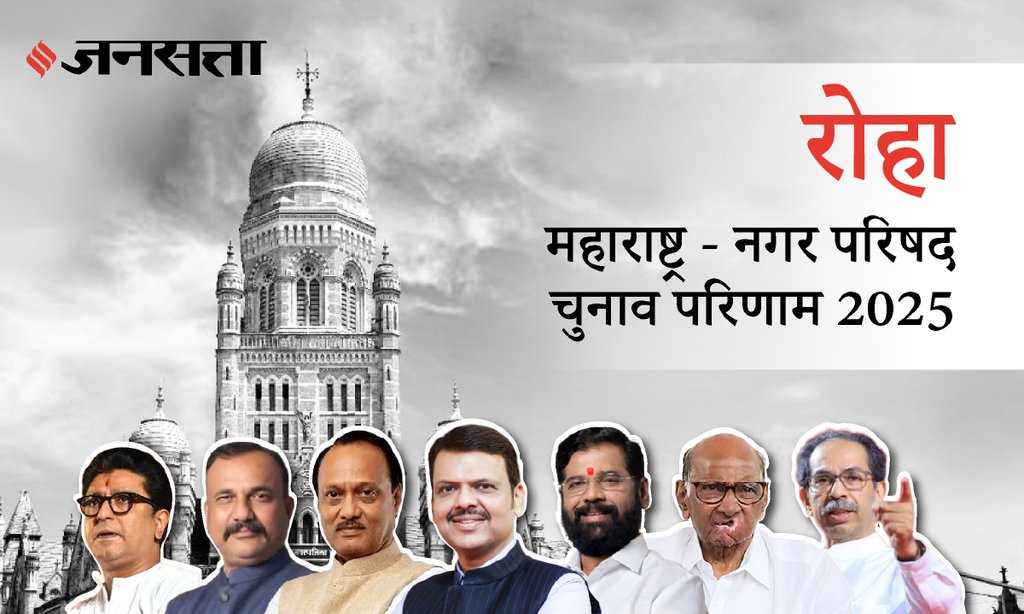 Roha Municipal Council Election Result 2025 in Hindi, रोहा नगर परिषद चुनाव परिणाम/इलेक्शन रिजल्ट २०२५