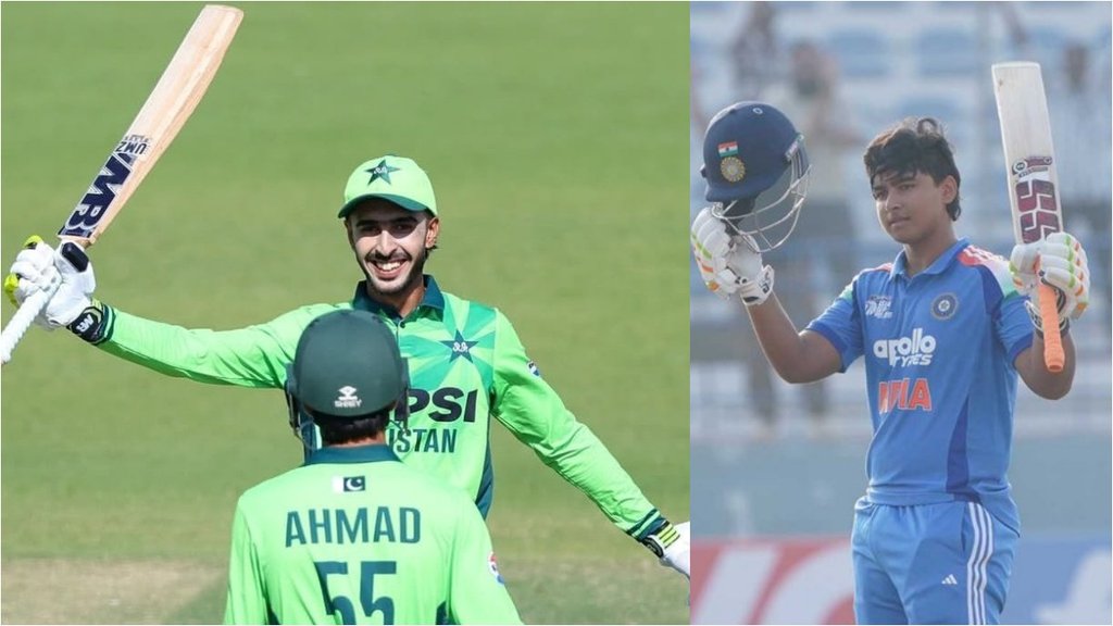 IND U19 vs PAK U19 Sameer Minhas Century 71 balls crosses 400 runs mark still behind vaibhav suryavanshi