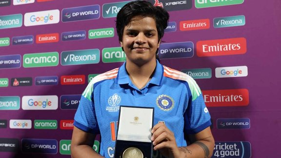Shafali Verma Becomes ICC Player of the Month November 2025 world cup final star dedicates to full indian women cricket team