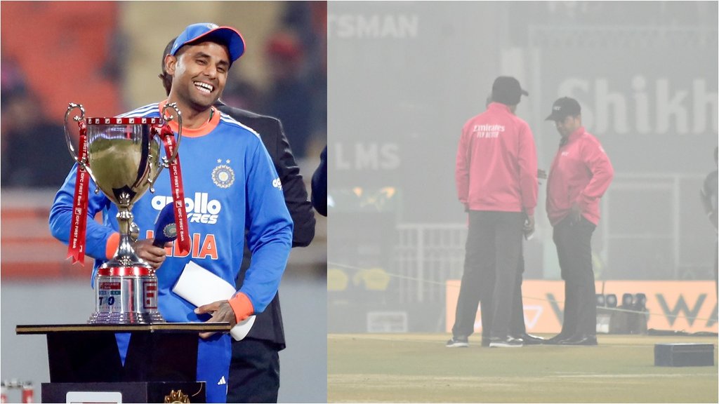 IND vs SA Lucknow T20I Abandoned Fog Winter Suryakumar Yadav Not Loosing Any T20 Series as Captain streak continues IND vs SA Lucknow T20I Abandoned Fog Winter Suryakumar Yadav Not Loosing Any T20 Series as Captain streak continues