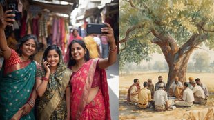 women using smart phone| rajasthan|