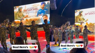 BSF jawans performed dance at song launch of film Border 2 watch viral video