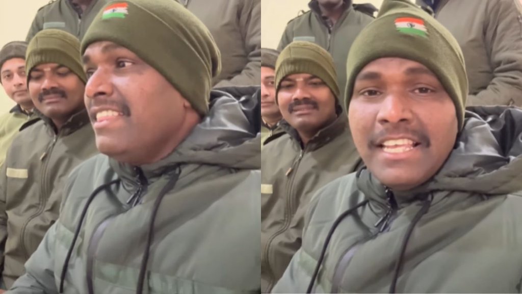 Viral Video BSF Jawan sings border 2 song sandeshe aate hain mesmerising voice gets actor Suniel Shetty thumbs up