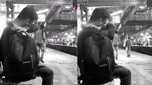 Man seen crying at mumbais Borivali railway station viral video sparks discussion on men emotional health