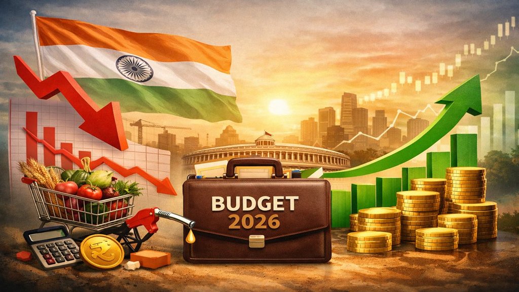 Indian economy growth and falling inflation ahead of Budget 2026