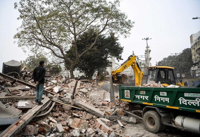 Delhi demolition violence