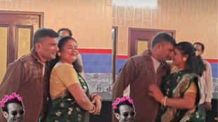 Mid Age couple performing a romantic dance at a public event in viral video