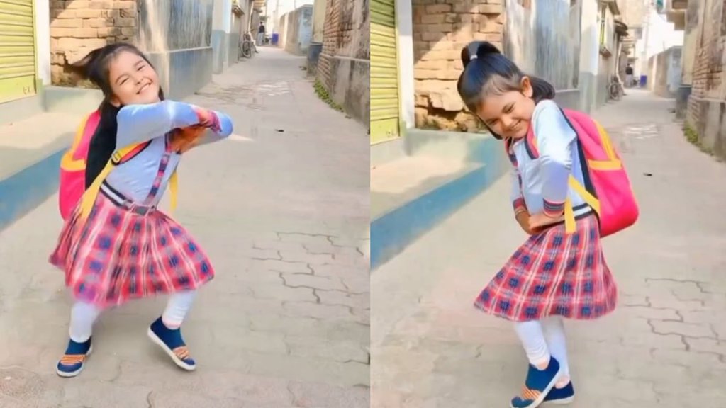 Schoolgirl Dances With Heavy Bag Viral Video Showcases Raw Talent
