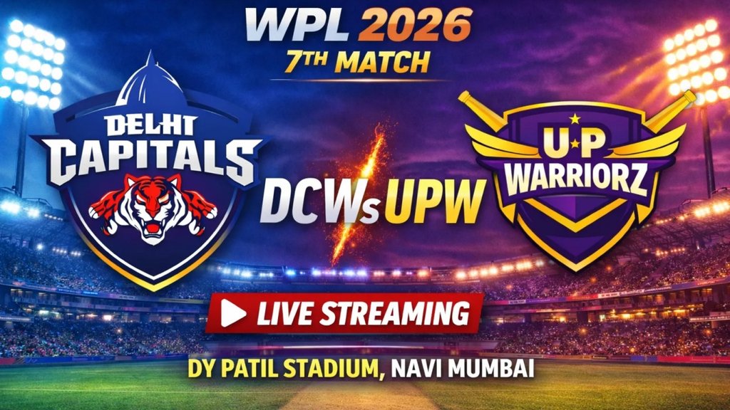 DC W vs UPW W Live Streaming, UPW W vs DC W Match Live Streaming, wpl live streaming, wpl 2026 live streaming free, wpl 2026 live streaming channel, wpl 2026 live streaming channel india, wpl 2026 live telecast, wpl 2026 live match, wpl 2026 schedule, women's premier league 2026, wpl 2026 news in hindi, cricket live, live cricket match today online, Delhi Capitals vs UP Warriorz