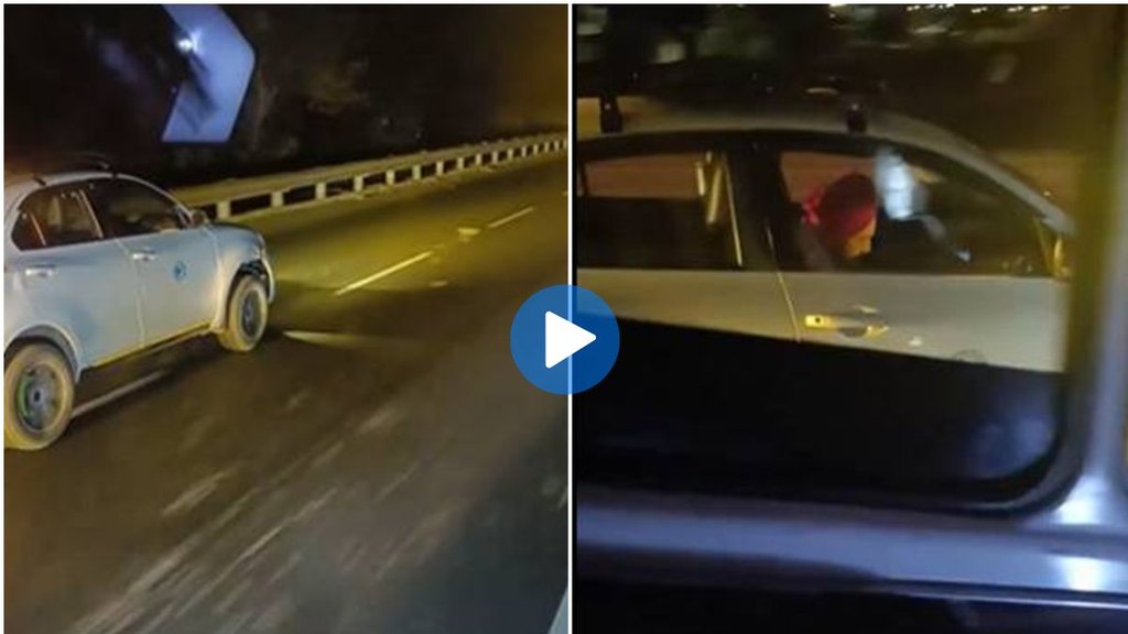 Driver Sleep in Running Car, Punjab News, Haryana News, Accident in India, Viral Video,