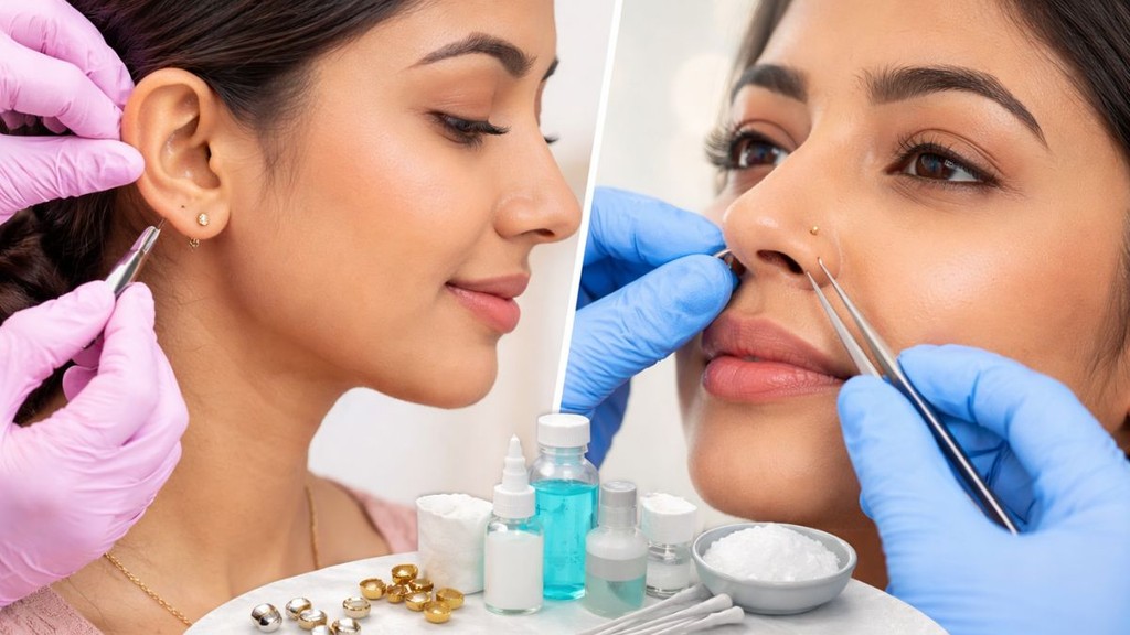 How to heal nose piercing fast | Nose piercing types | Nose piercing process