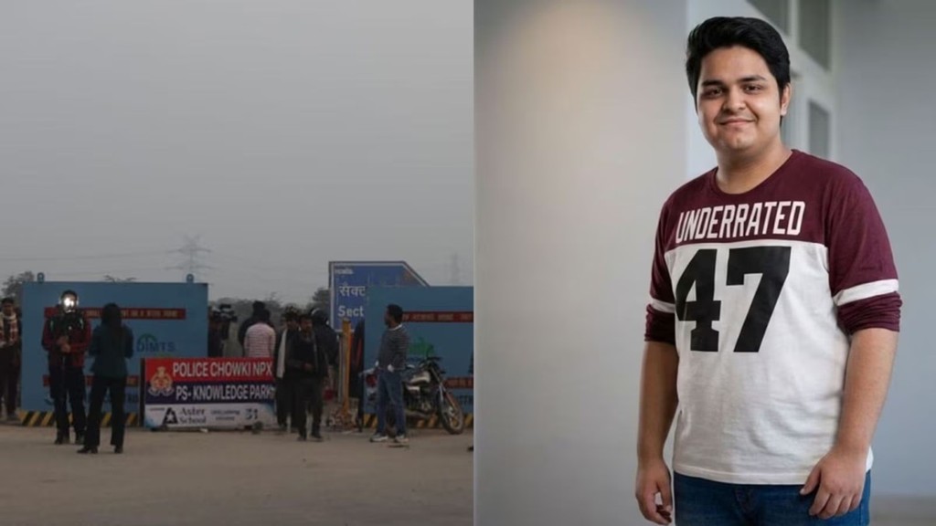 Greater Noida accident, young man dies, death by drowning