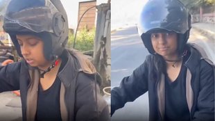Daughter takes responsibility of family after father death drives bike taxi for money inspirational story viral video