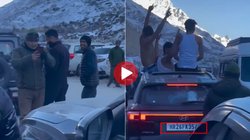 क्रेटा के सनरूफ से बाहर निकलकर पी जा रही थी शराब, अचानक पुलिसवाले को देखा तो घुस गए ‘बिल’ में; Sissu वैली का वीडियो वायरल