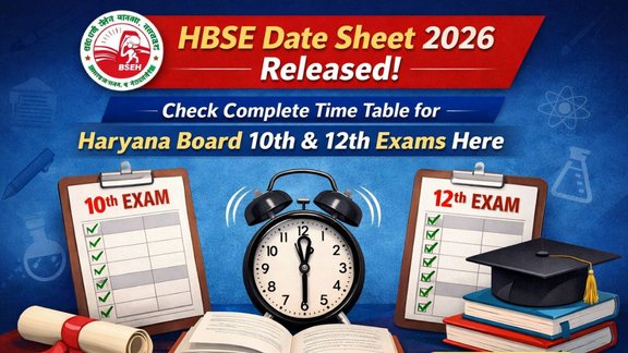 HBSE Date Sheet 2026, HBSE Class 10 Date Sheet 2026, HBSE Class 12 Date Sheet 2026, Haryana Board Exam Time Table 2026, BSEH Date Sheet PDF Download
