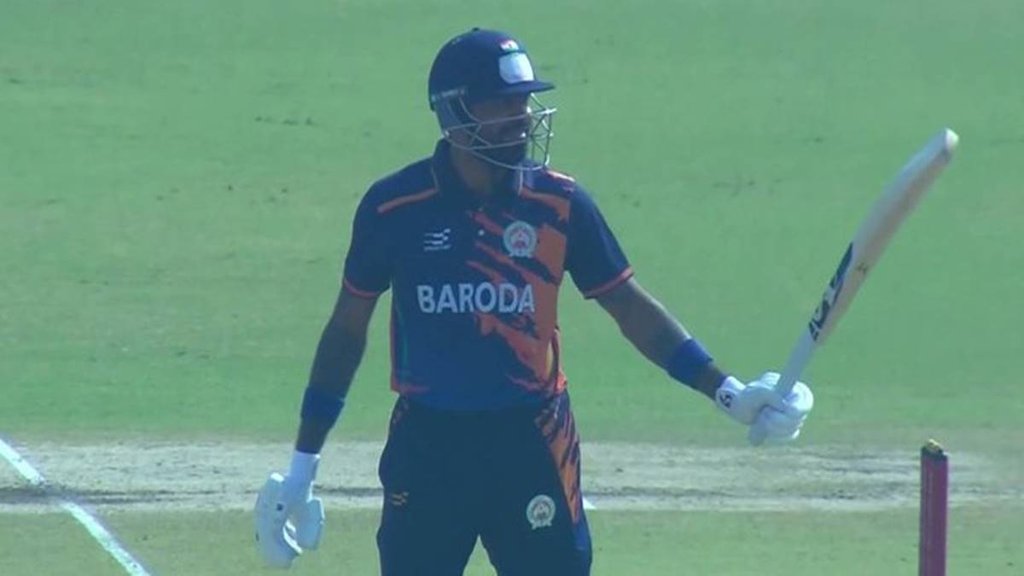 Hardik Pandya, Baroda vs Chandigarh, Vijay Hazare Trophy