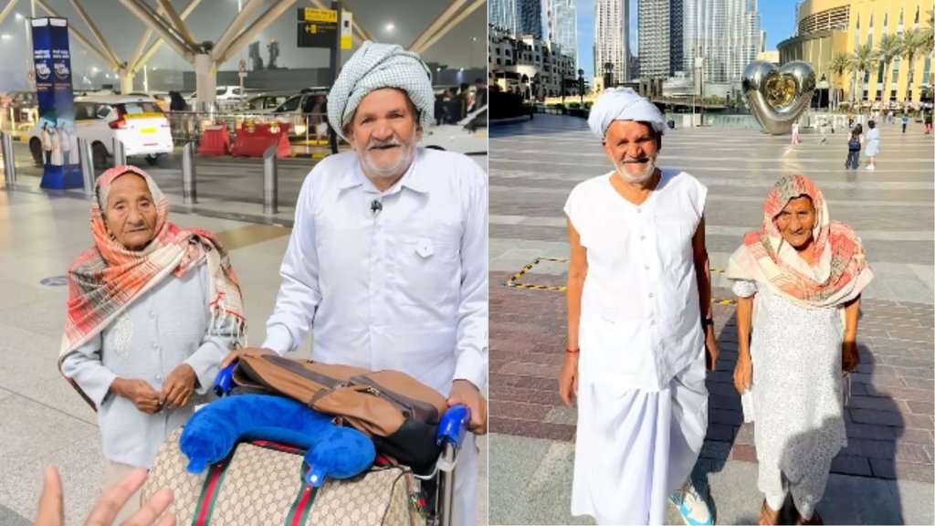 Haryanvi Man Takes Grandparents to Dubai for First Time Video Goes Viral