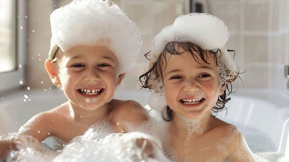 Winter baby care, How to bathe young children