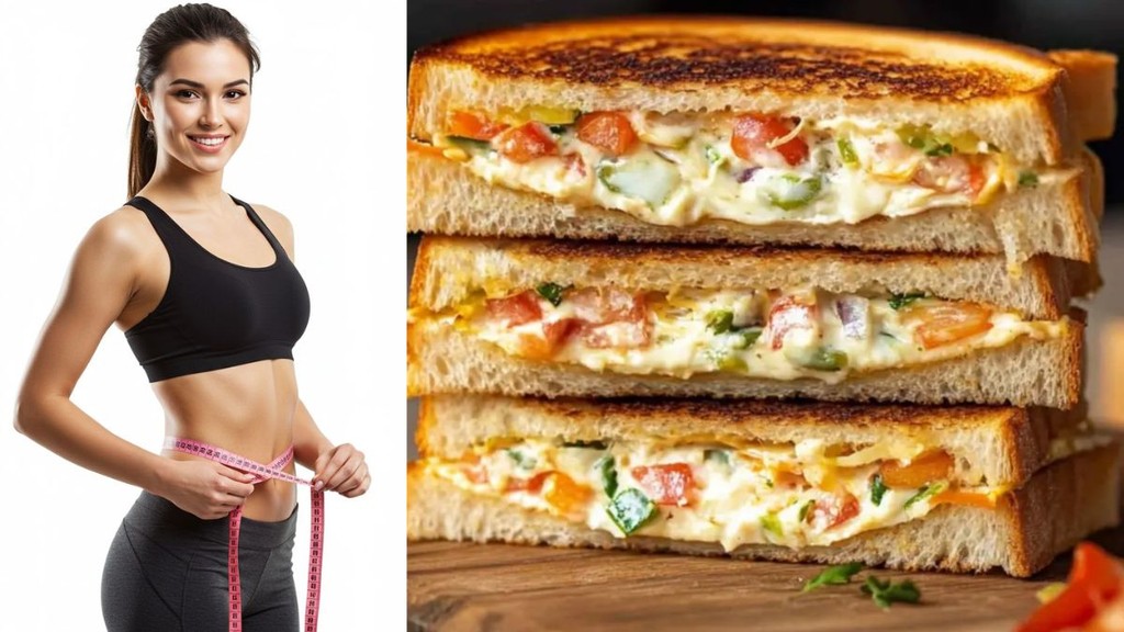 Hung curd dahi recipe in hindi sandwich for weight loss | Yogurt Sandwich |Hung Curd Sandwich