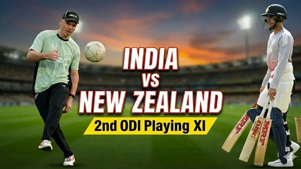 ind vs nz 2nd odi Playing 11 prediction india vs New Zealand team squad player list today cricket Match Time Ayush Badoni Shubman Gill Michael Bracewell
