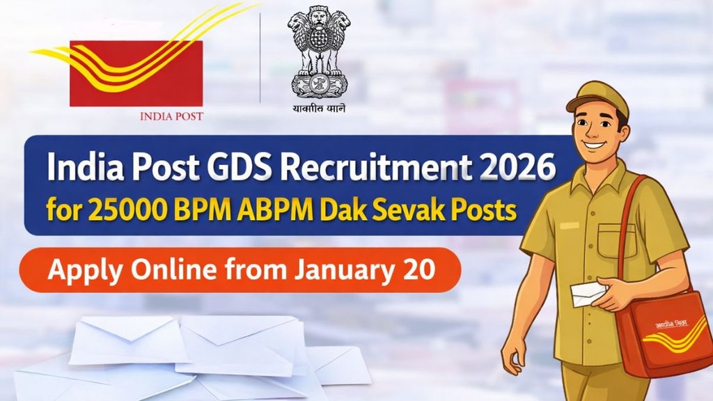 India Post GDS Recruitment 2026, GDS Bharti 2026 Hindi, Gramin Dak Sevak Vacancy 2026, Post Office GDS Online Form 2026