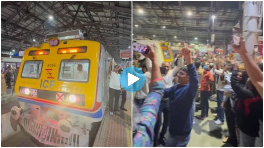 Happy New Year, New Year 2026, Indian Railway, Mumbai Local Train, EMU, CSMT Station,