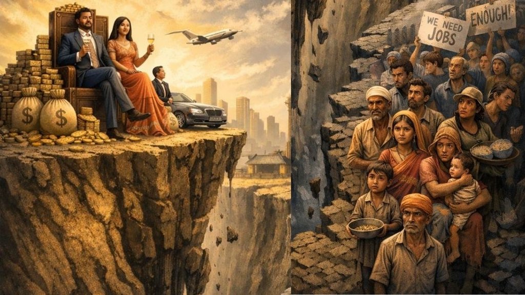 Economic Inequality, Wealth Gap India, Rich Poor Divide